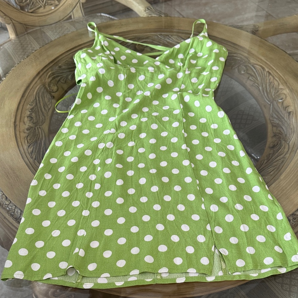 Green Polka Dot Dress - Picture 4 of 11